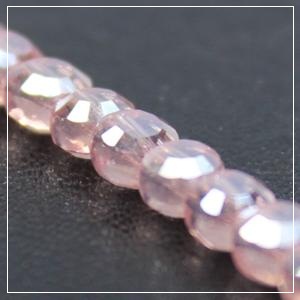 Chinese 4mm Coin Crystals - Pale Pink AB